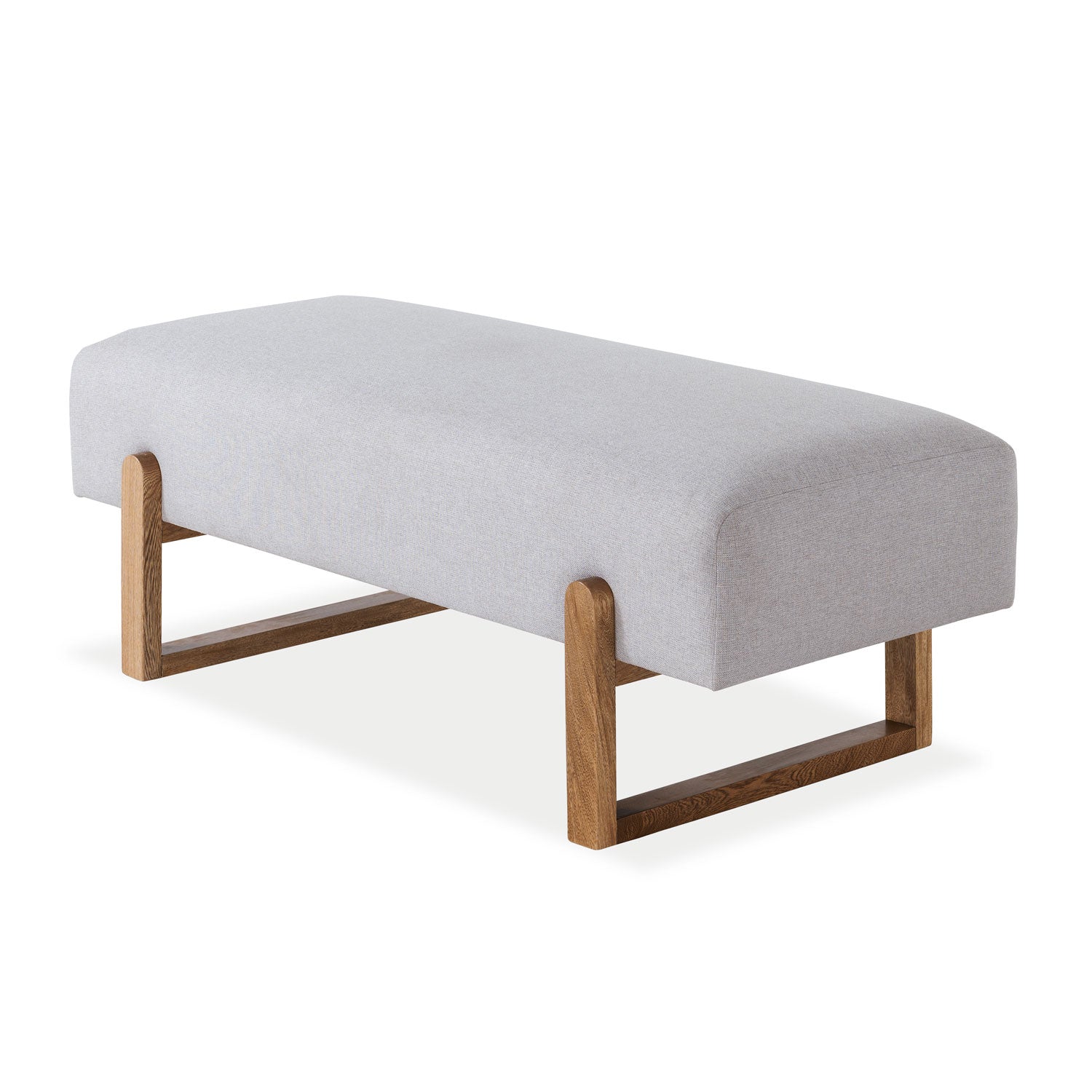 Puff Bonn Lino Klap Plata, Natural