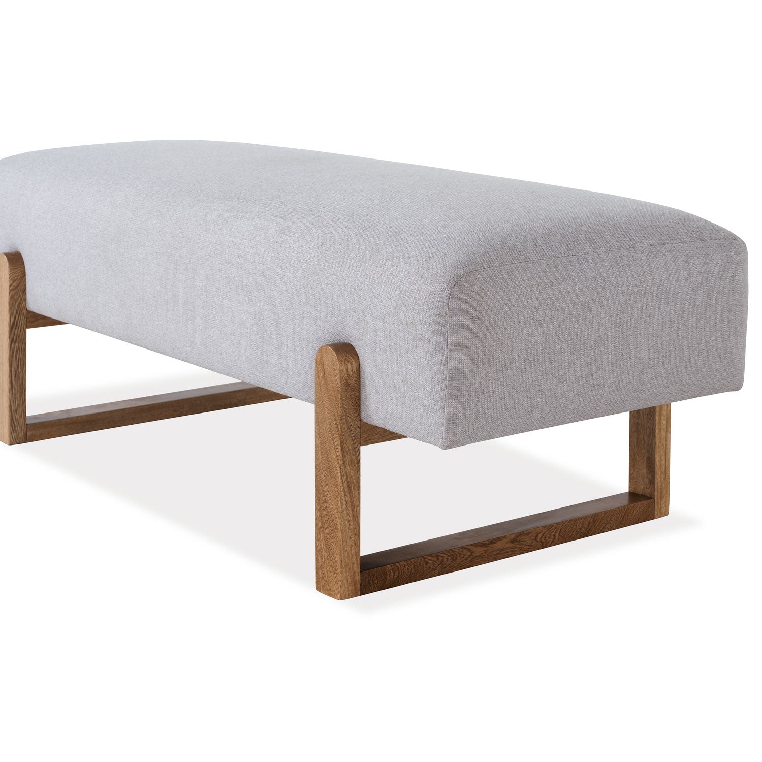 Puff Bonn Lino Klap Plata, Natural