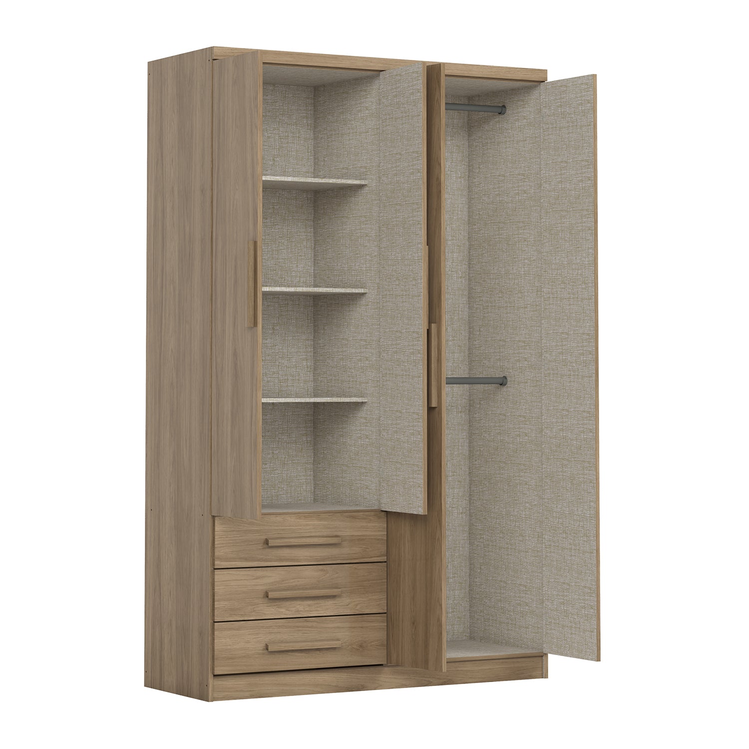 Closet Moratti 121X195X46 Natural
