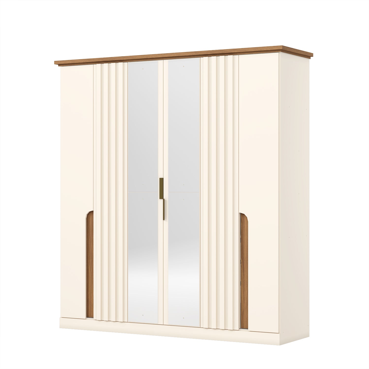 Closet Toby 187X200X52 Off White, Natural