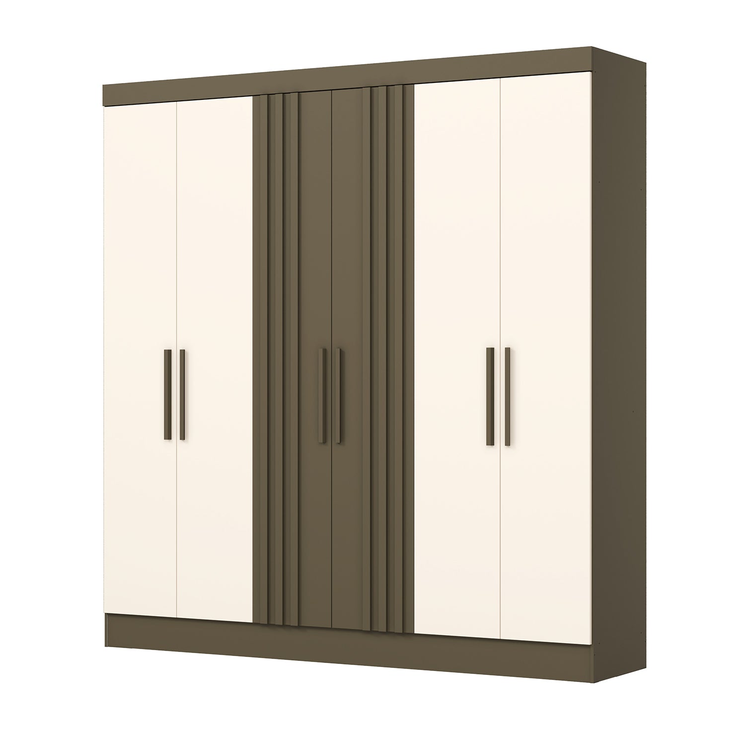 Closet Otto 200X210X47 Taupe, Off White