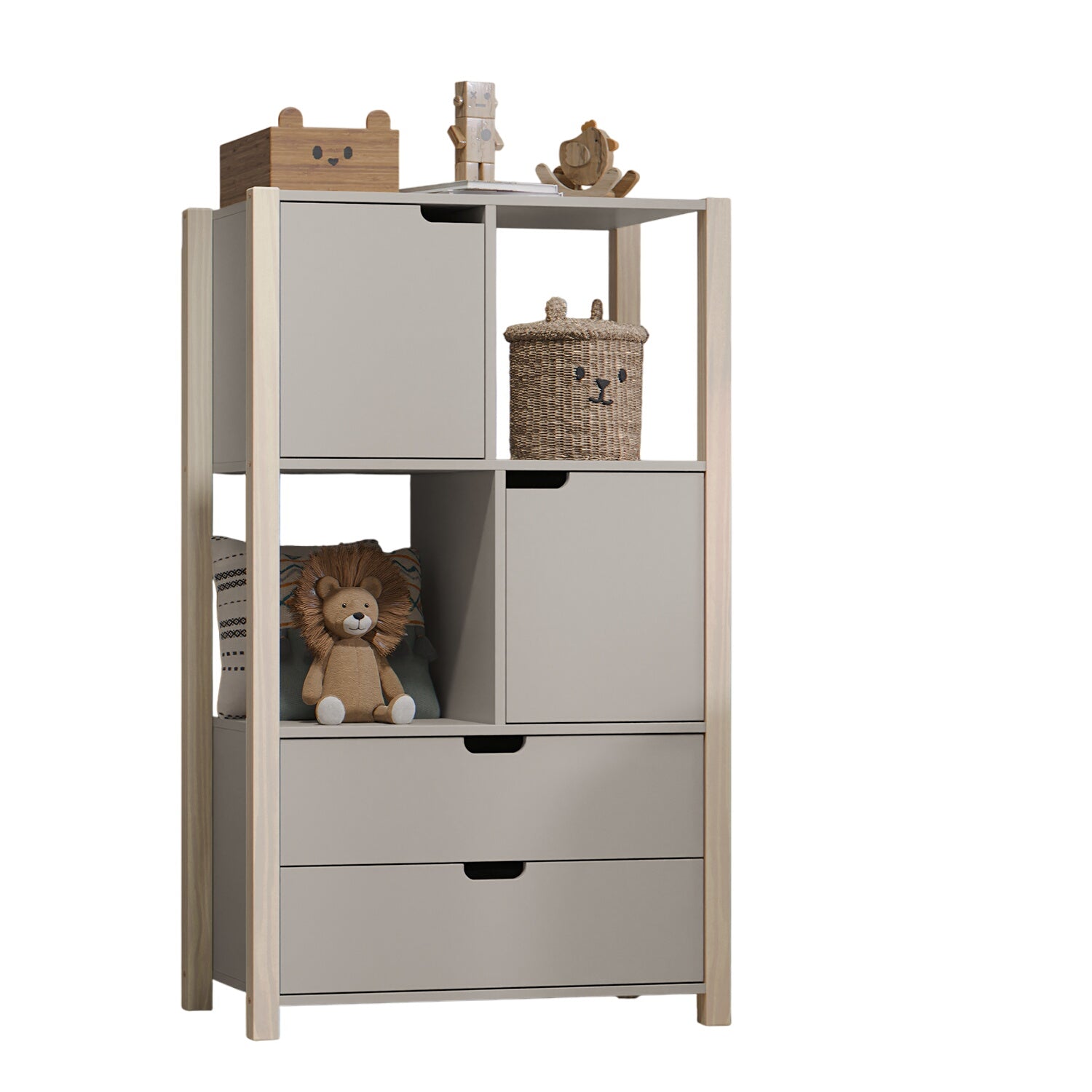 Biblioteca Amalia Gris, Natural 75X125X43