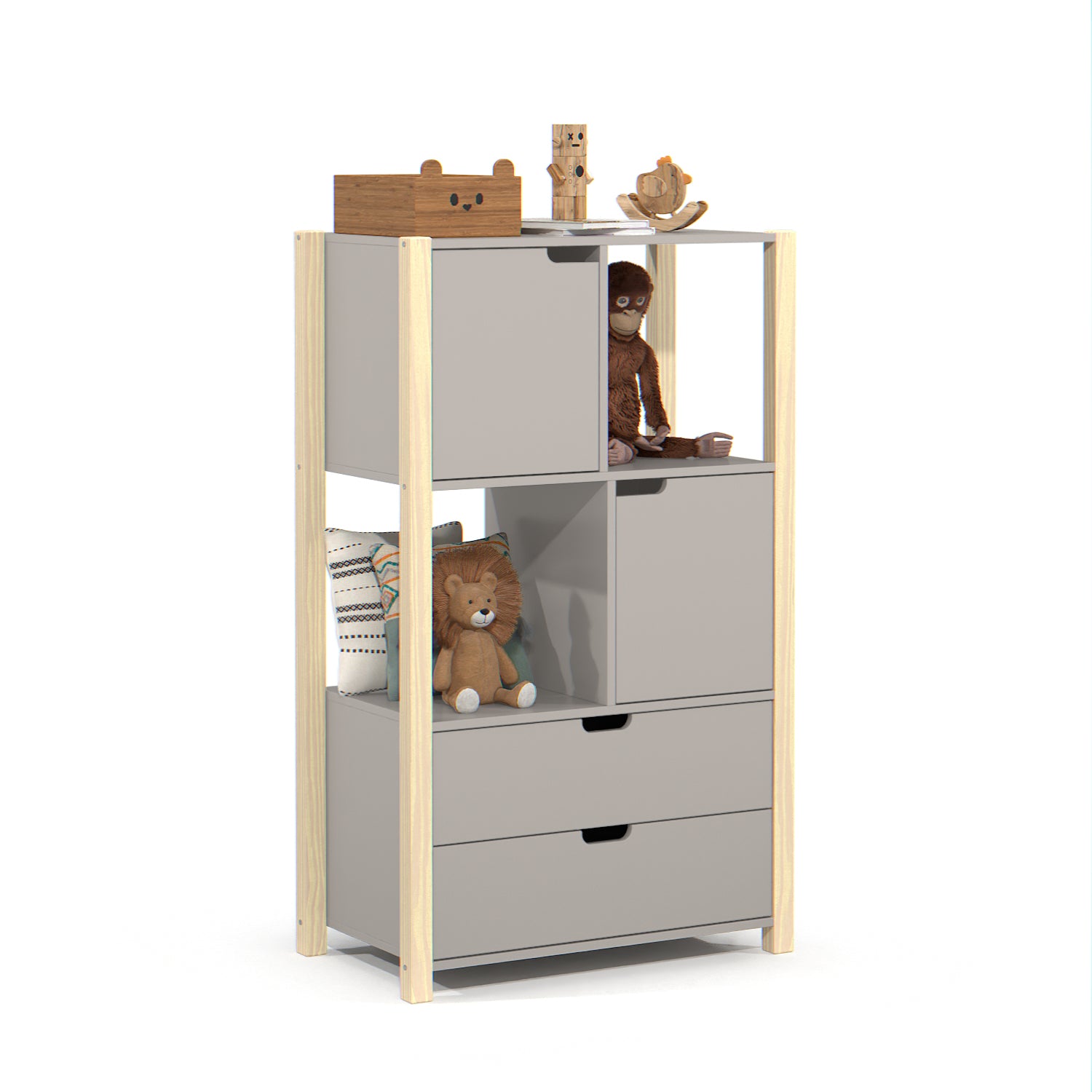 Biblioteca Amalia Gris, Natural 75X125X43