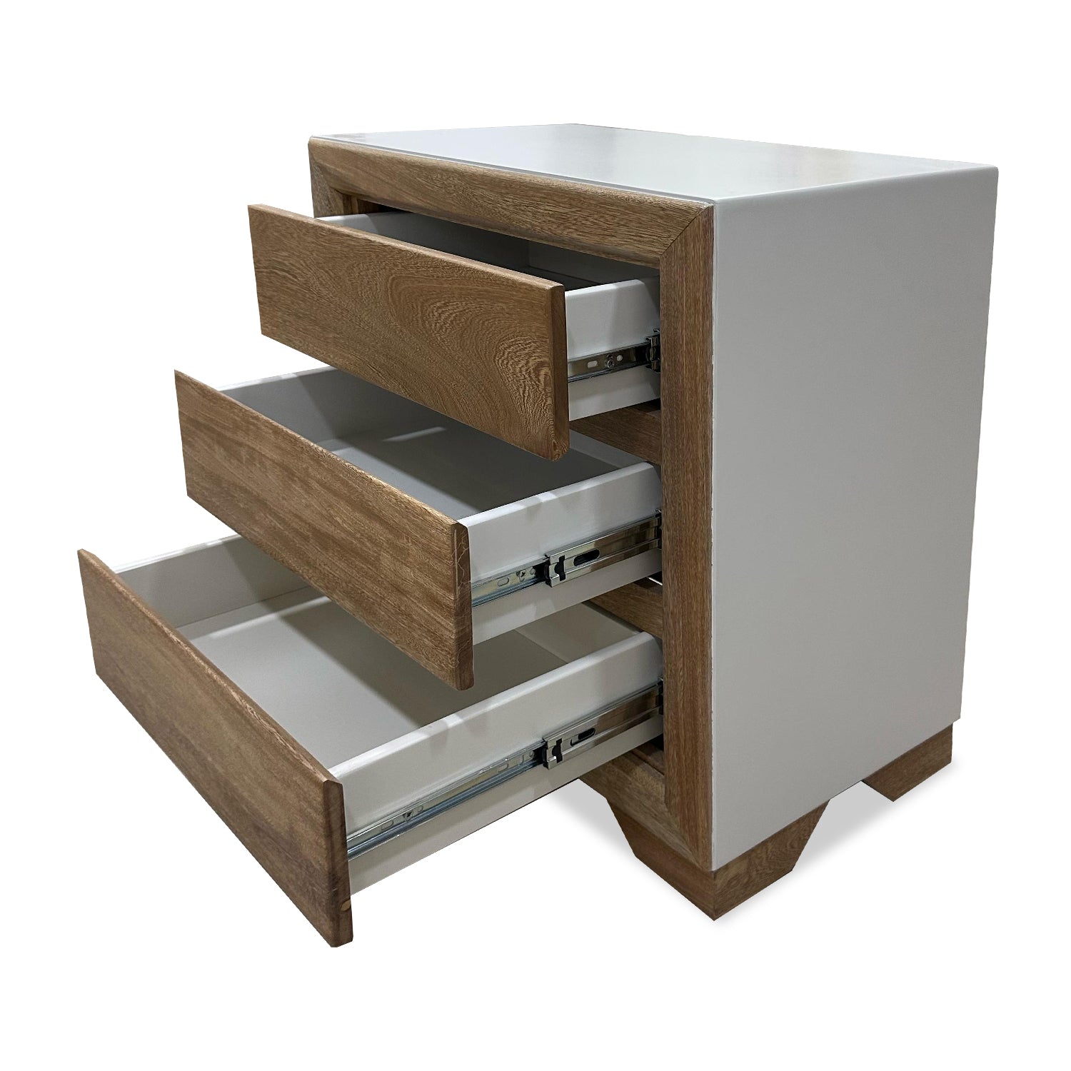 Mesa de Noche Marriot Natural, Off White