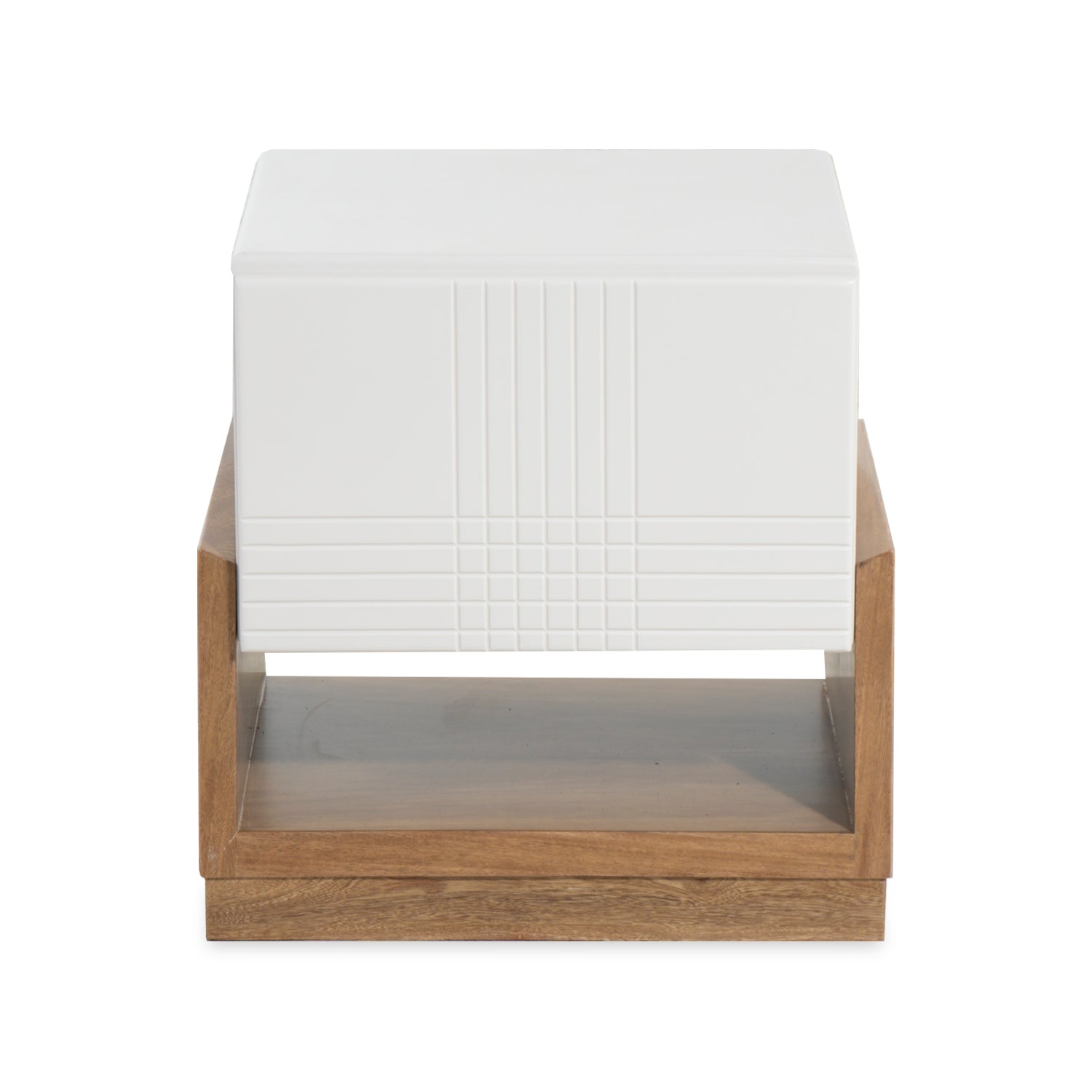 Mesa de Noche Thian Beige, Natural