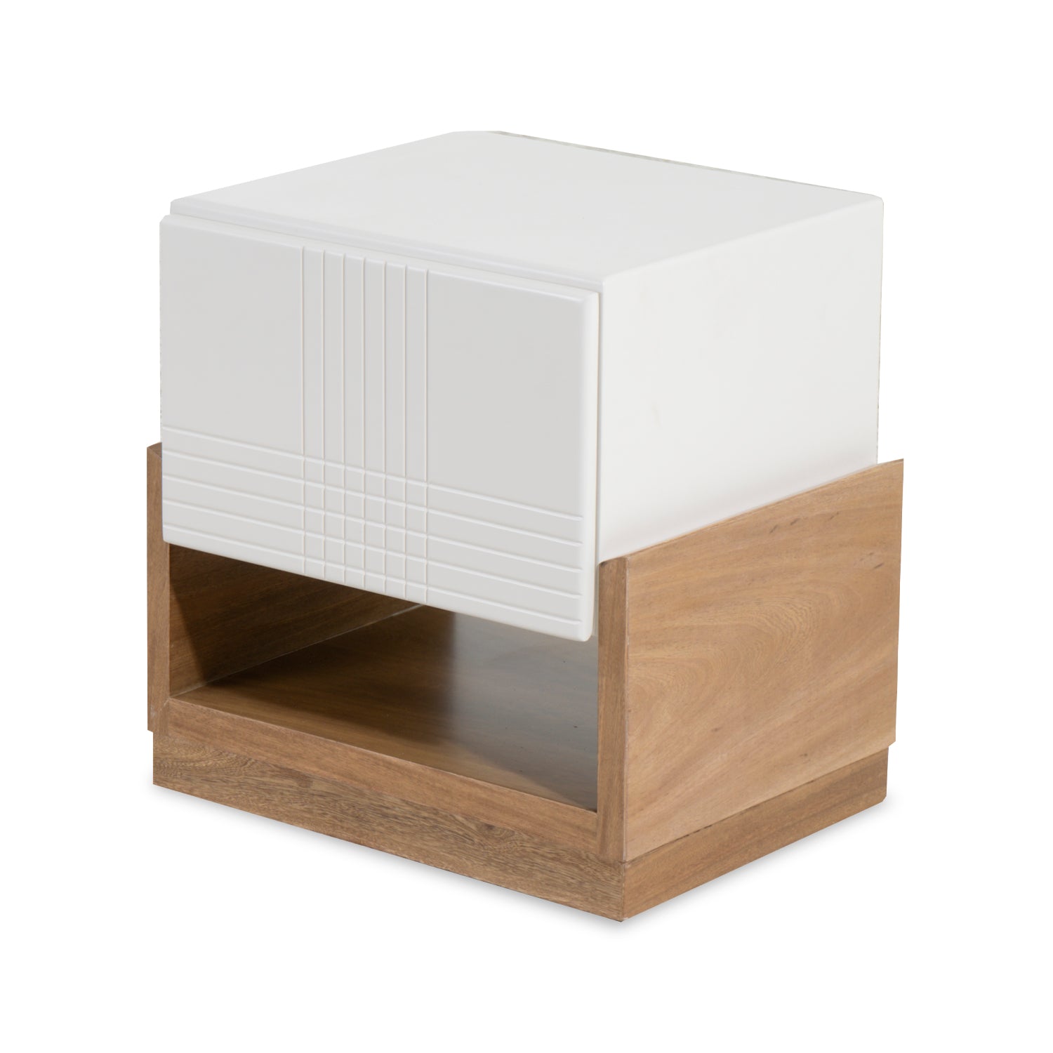 Mesa de Noche Thian Beige, Natural