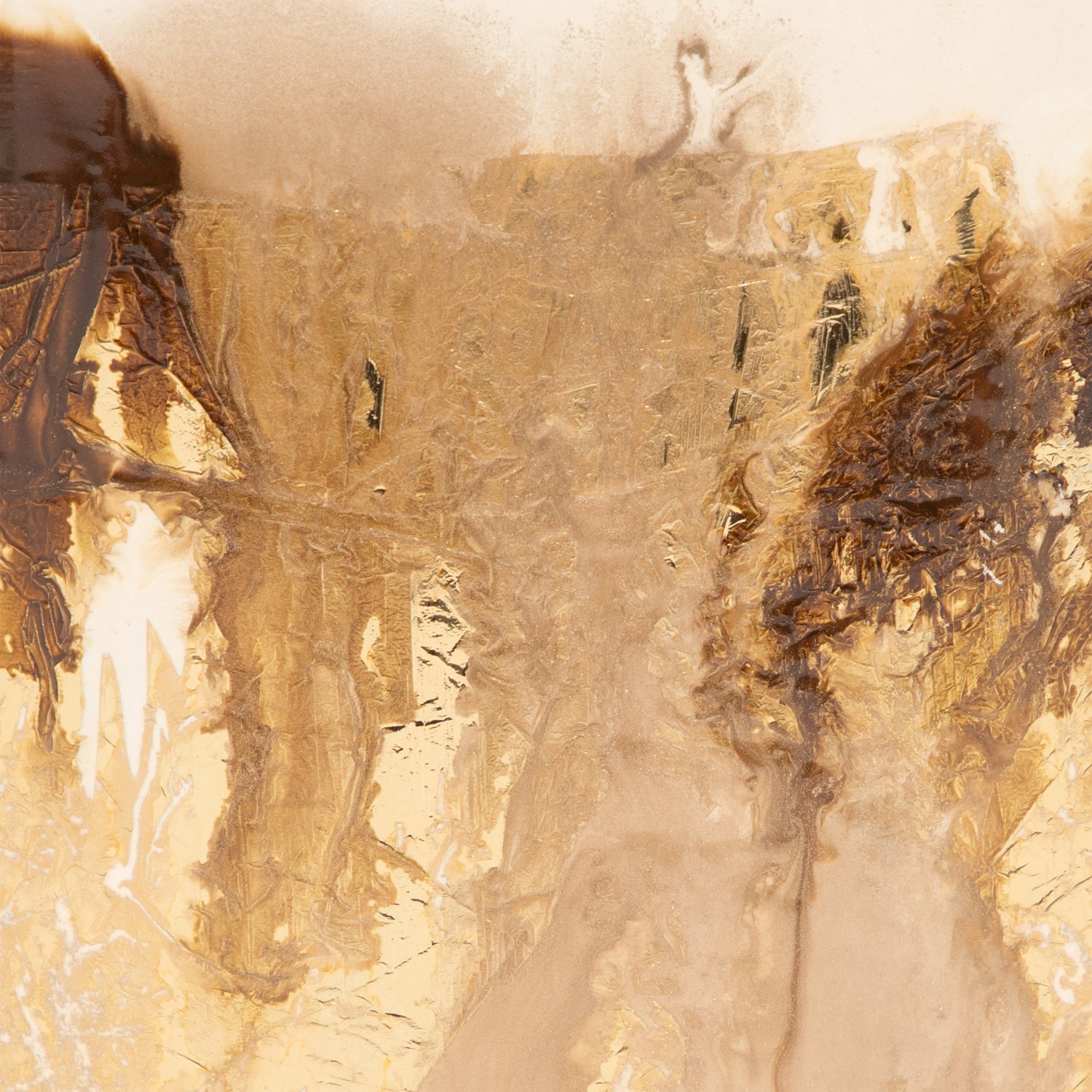 Jarron 38X20  Dorado Perla