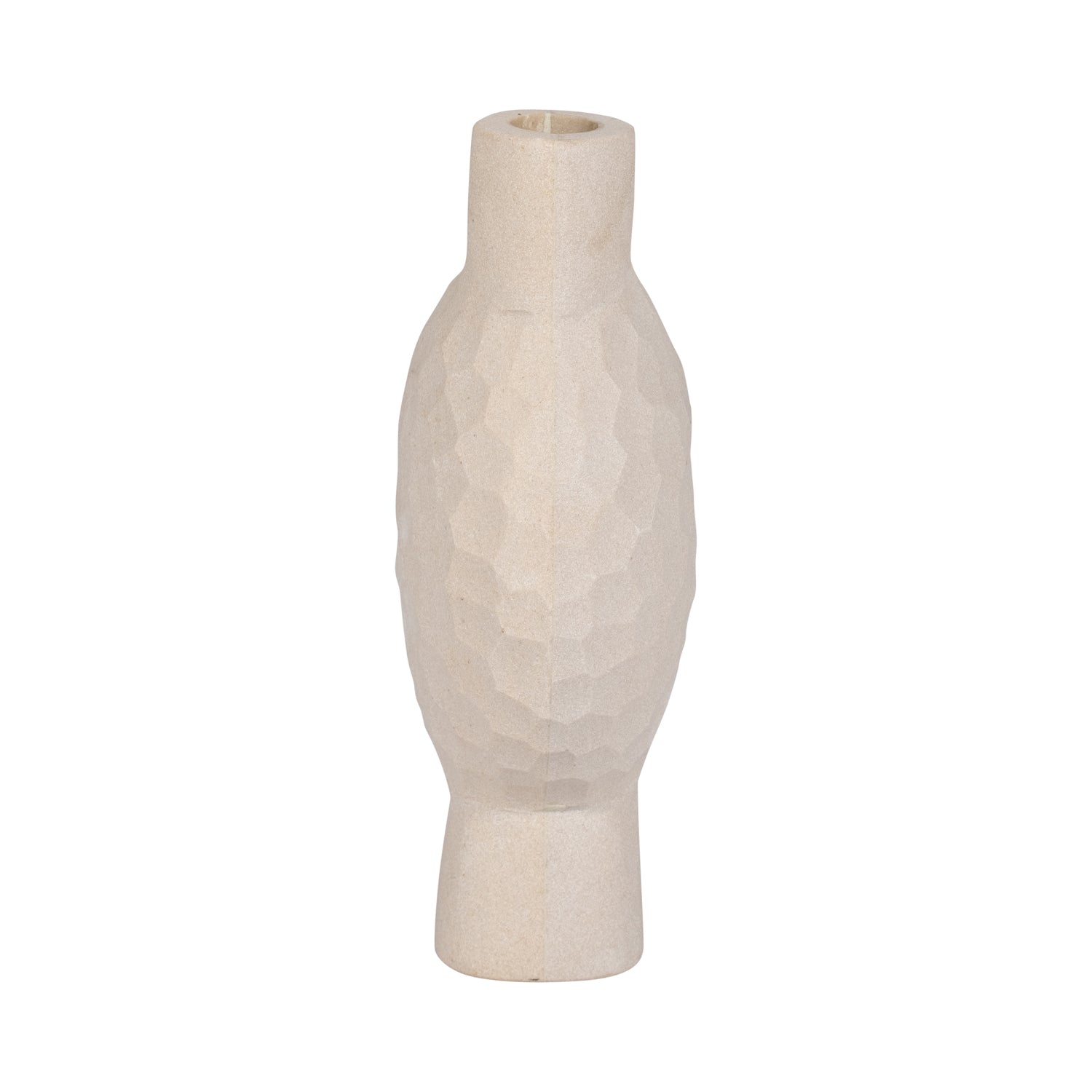 Jarron 23X15  Beige Martillado