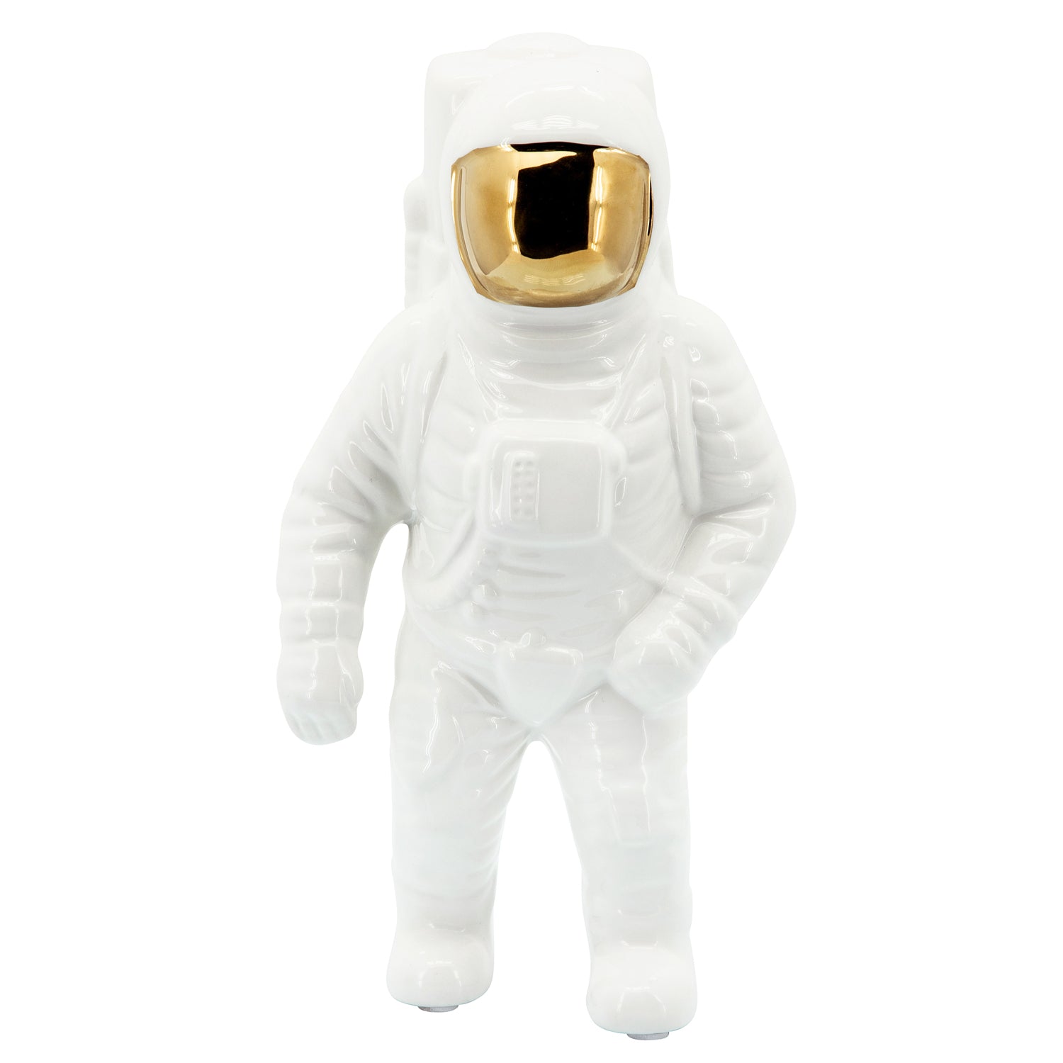 Figura 28X15  Blanco Dorado Astronauta