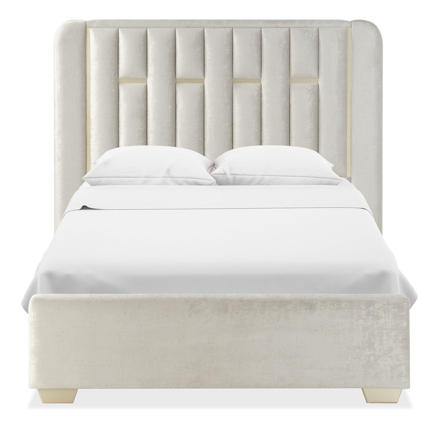 Cama Semi Doble Sevilla Crudo, Champaña