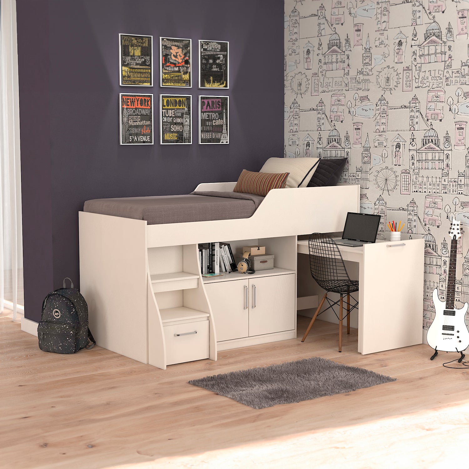 Cama 1.00 Yara Off White*