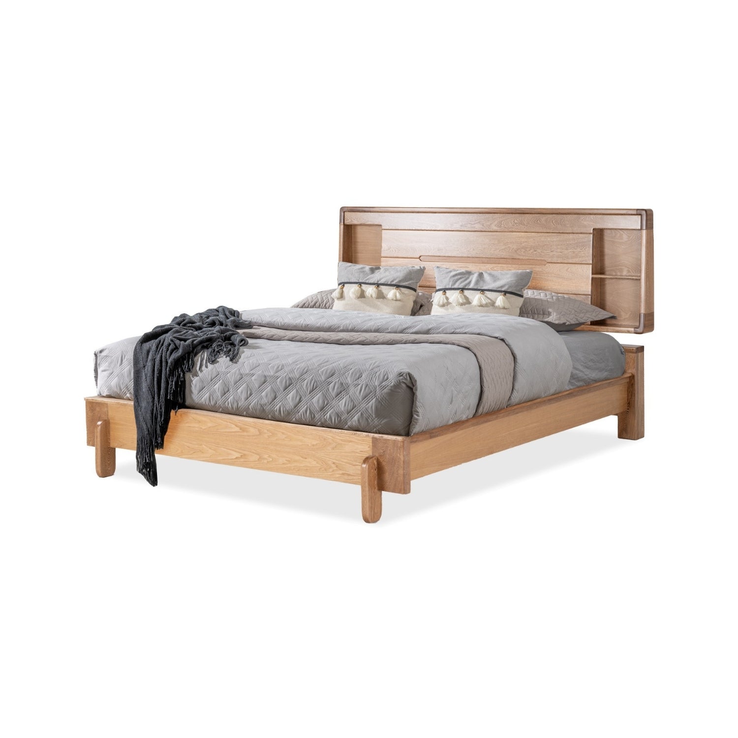 Cama  Queen Dublin Roble Natural