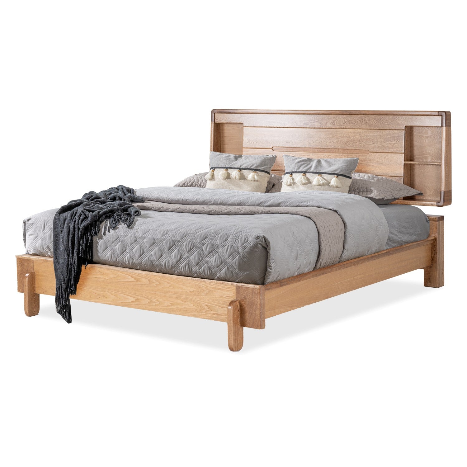 Cama  Semi Doble Dublin Roble Natural