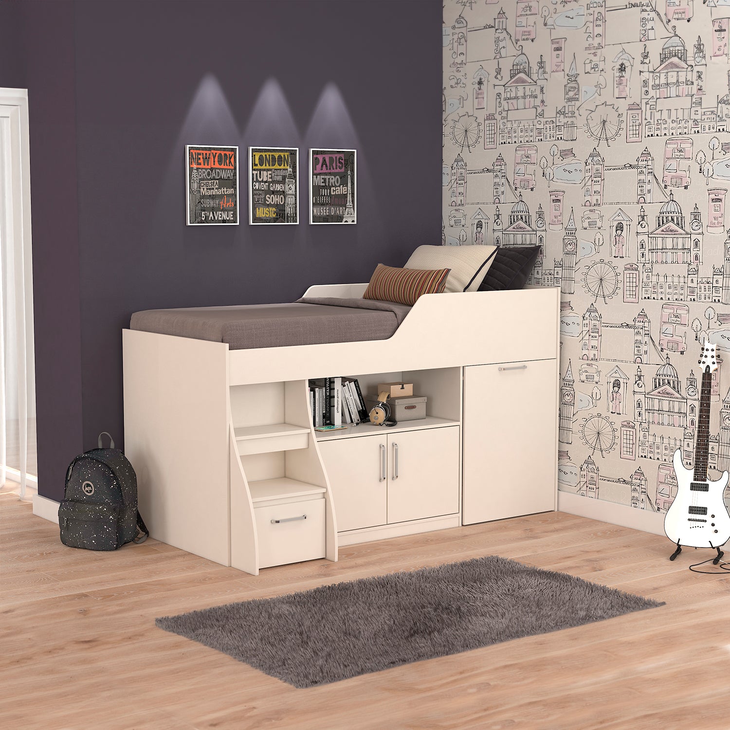 Cama 1.00 Yara Off White*