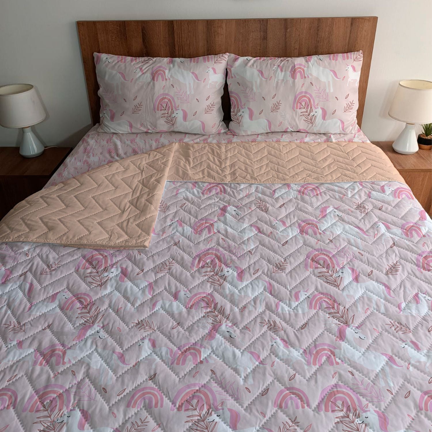 Edredon Sencillo Unicornio Combo J-Cama