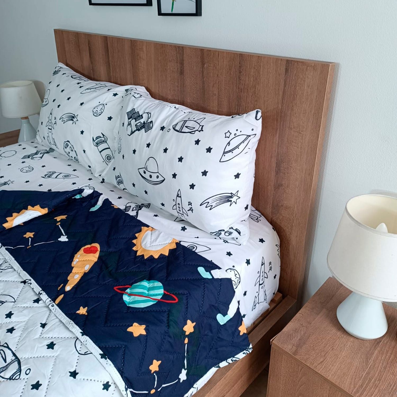 Edredon Sencillo Astronauta Combo J-Cama