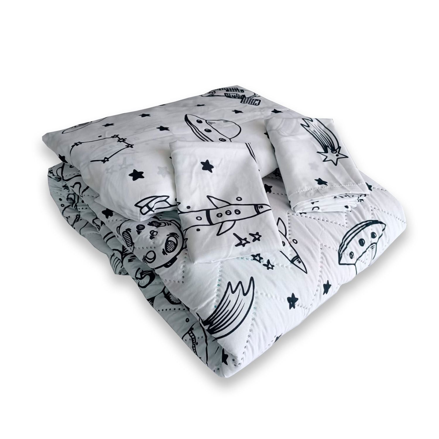 Edredon Sencillo Astronauta Combo J-Cama