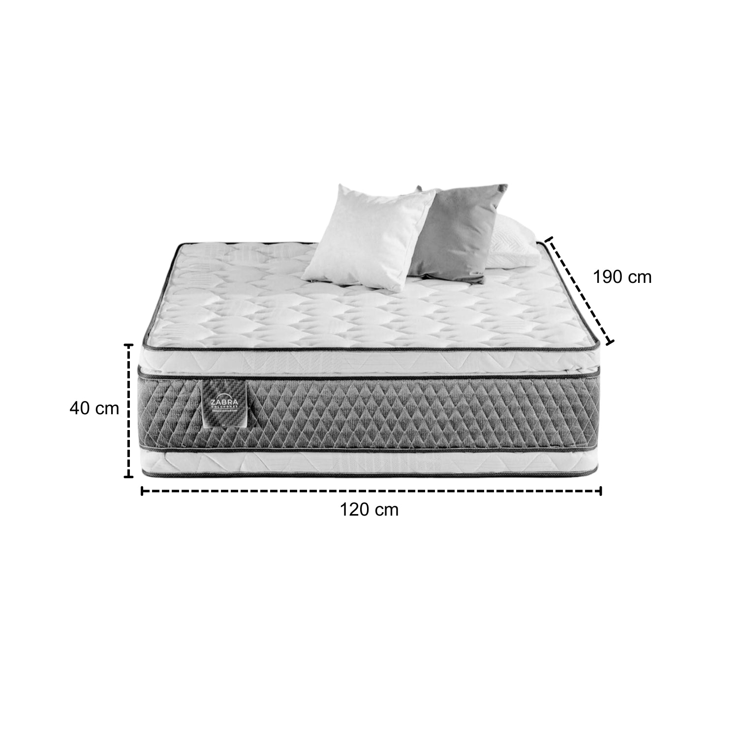 Colchón Semi Doble Dinamic Doble Euro Top (Garantia 10 Años)