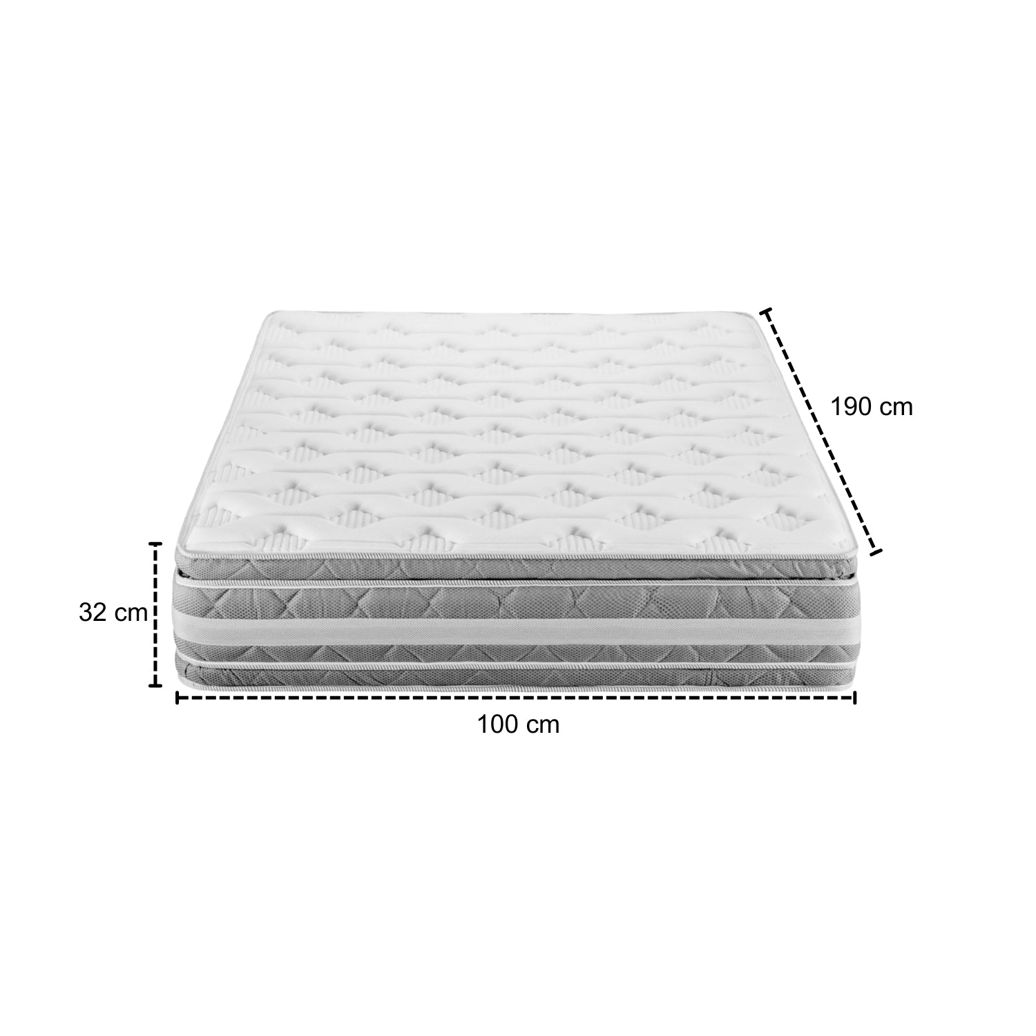 Colchón 1.00 Florencia Doble Pillow Top (Garantia 7 años)