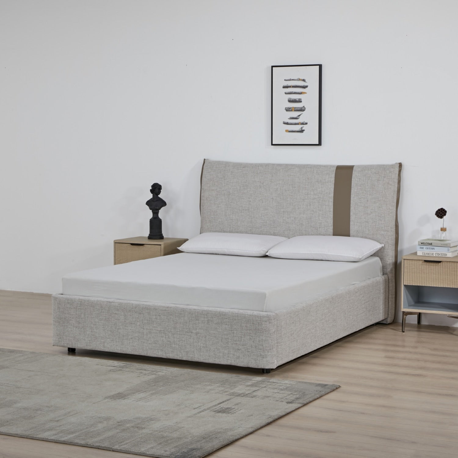 Cama Doble Gales Crudo