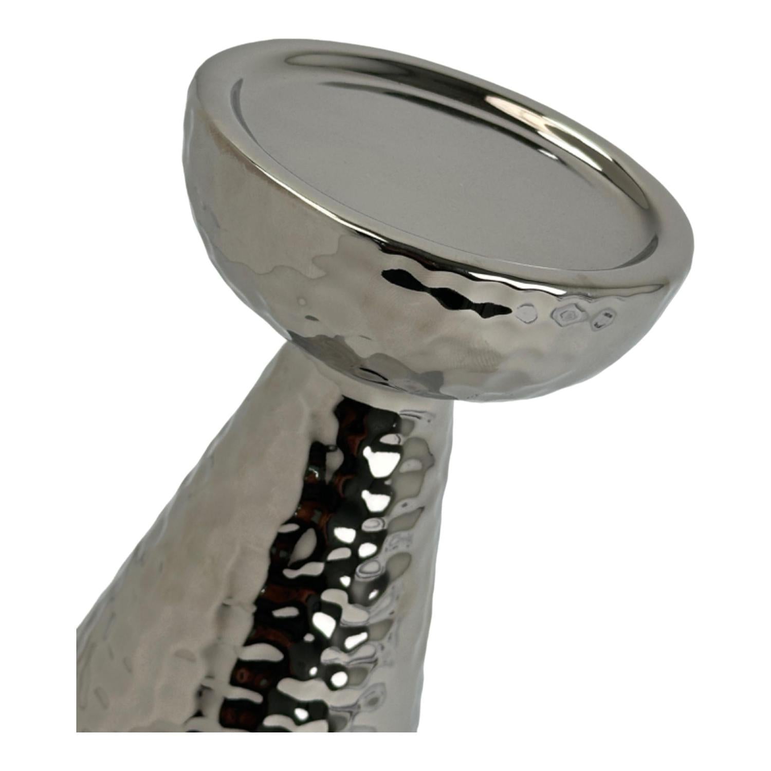 Candelabr 10.5X10.5X19.5 Moon Plata F243