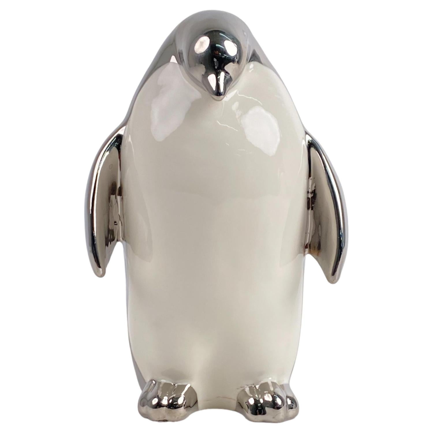 Figura 10.8X10X14.6 Pingüino Plata F243
