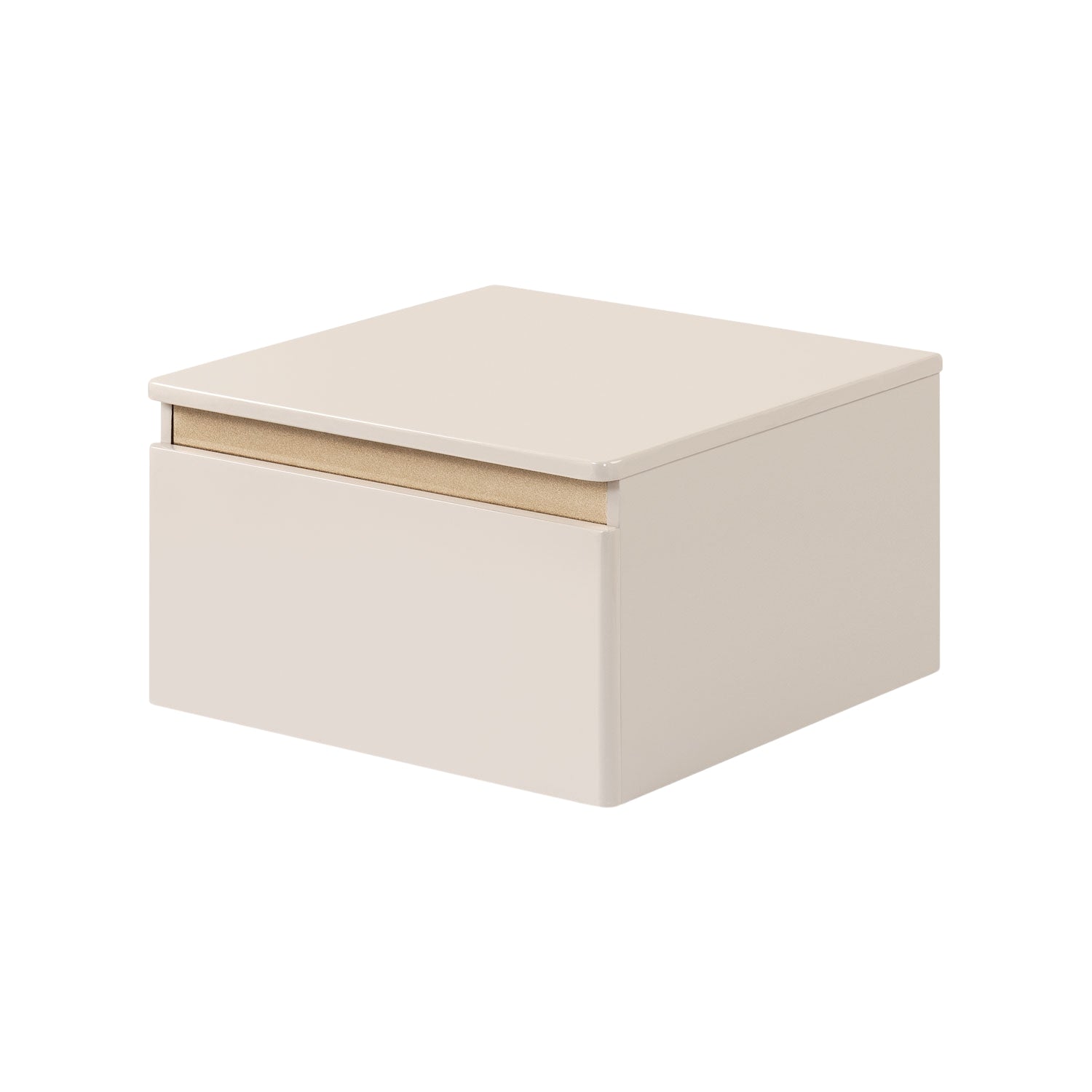 Mesa De Noche Harrison Greige, Champaña Flotante 38 Cm