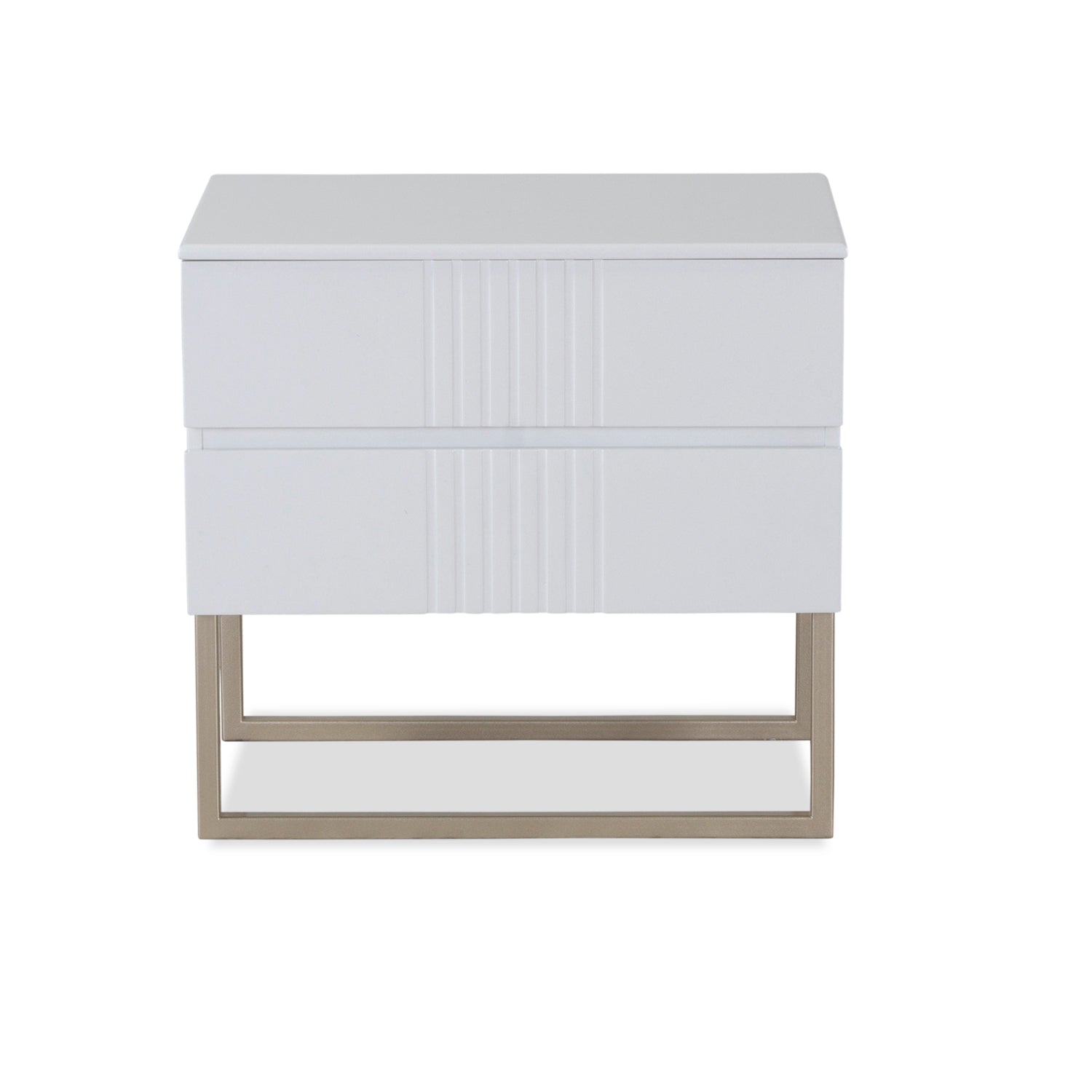 Mesa de Noche Oporto Blanco Perla, Champaña