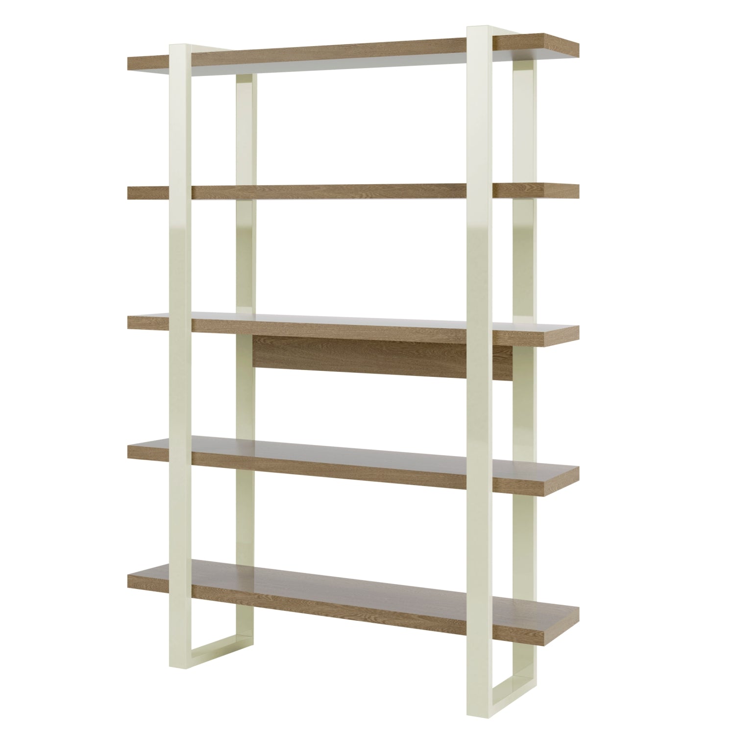 Biblioteca Denzel Off White, Natural 135X175X34