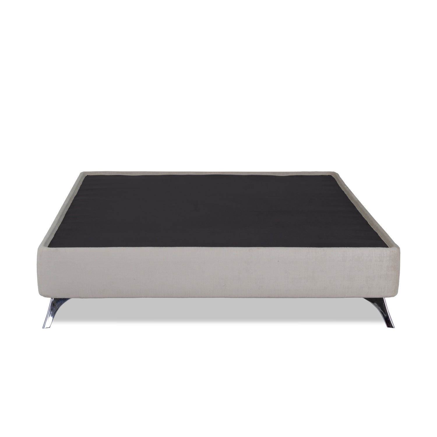 Base Cama Semi Doble Harrison Microfibra  Beige