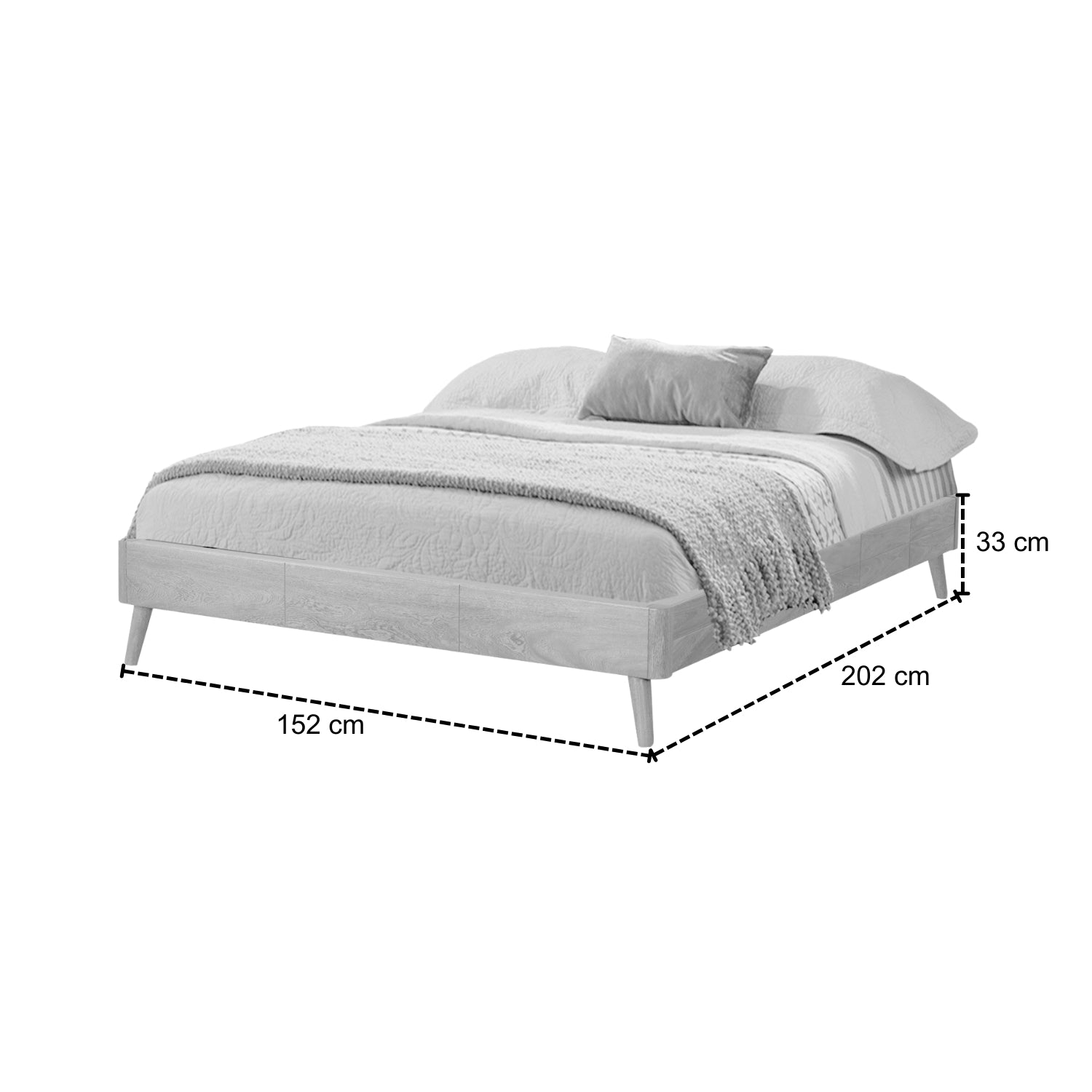 Base Cama Doble Lerner Natural