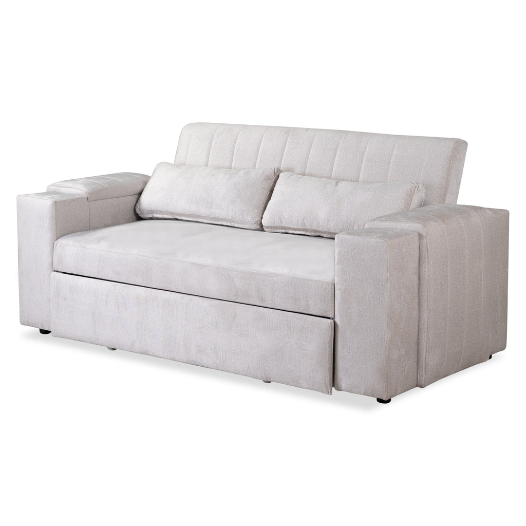 Elegante sofá cama piero velvet laurel arenajamar Muebles Jamar