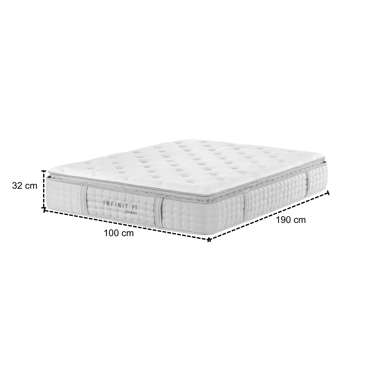 Colchón Sencillo 1.00 Infinit Pillow Top (Garantia 20 años)