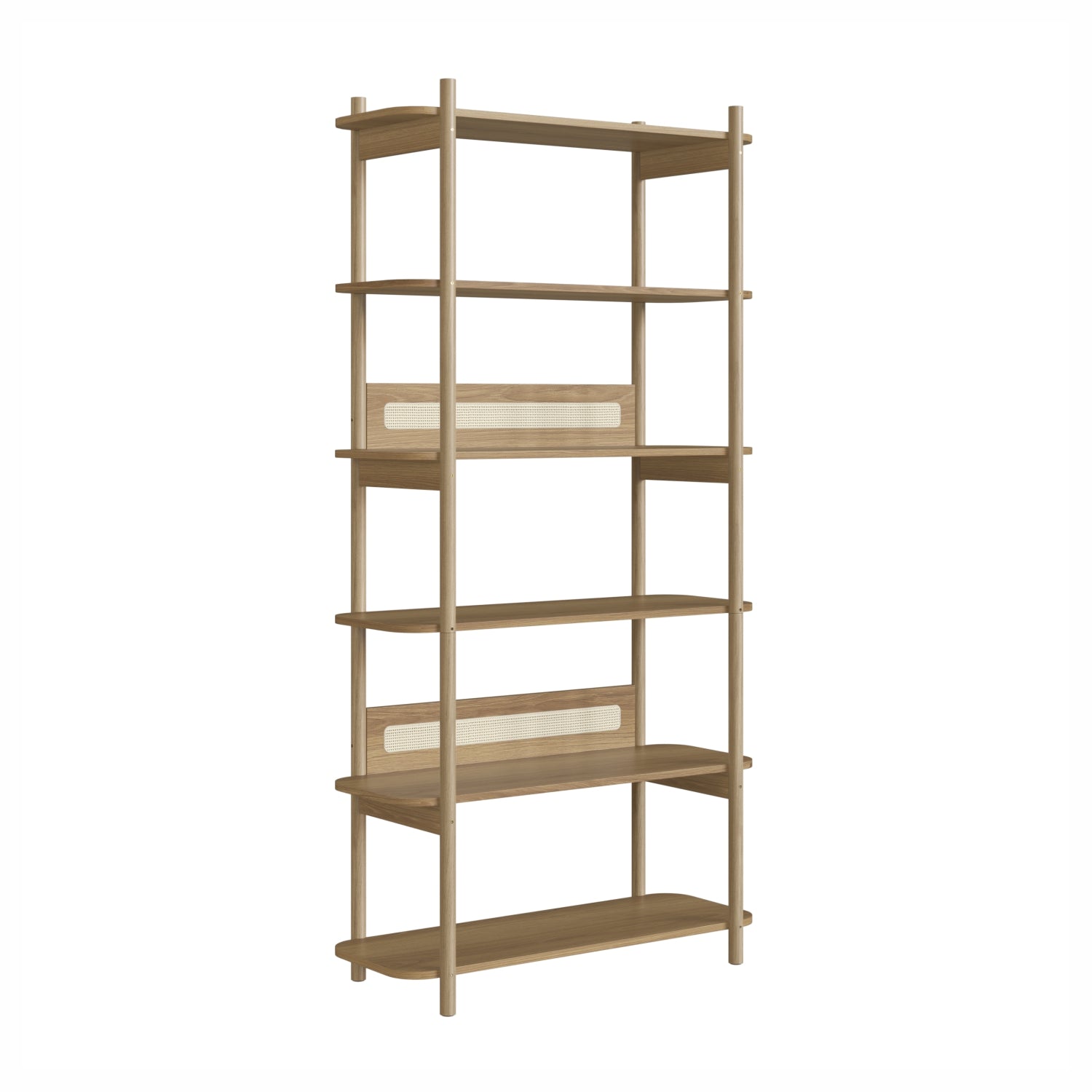 Biblioteca Santorini 90X180X36 Natural, Tejido