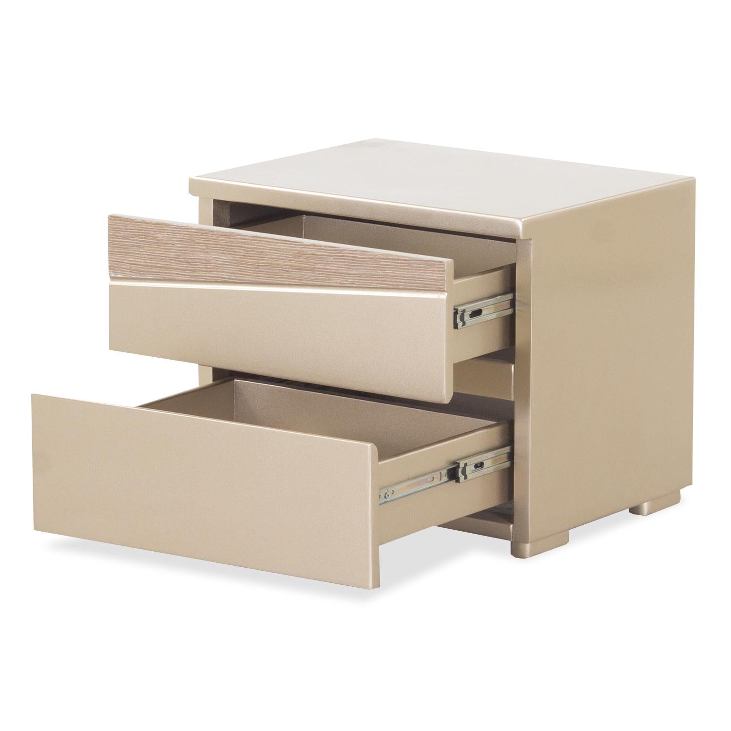 Mesa de Noche Daytona Champaña, Catedral Otoño