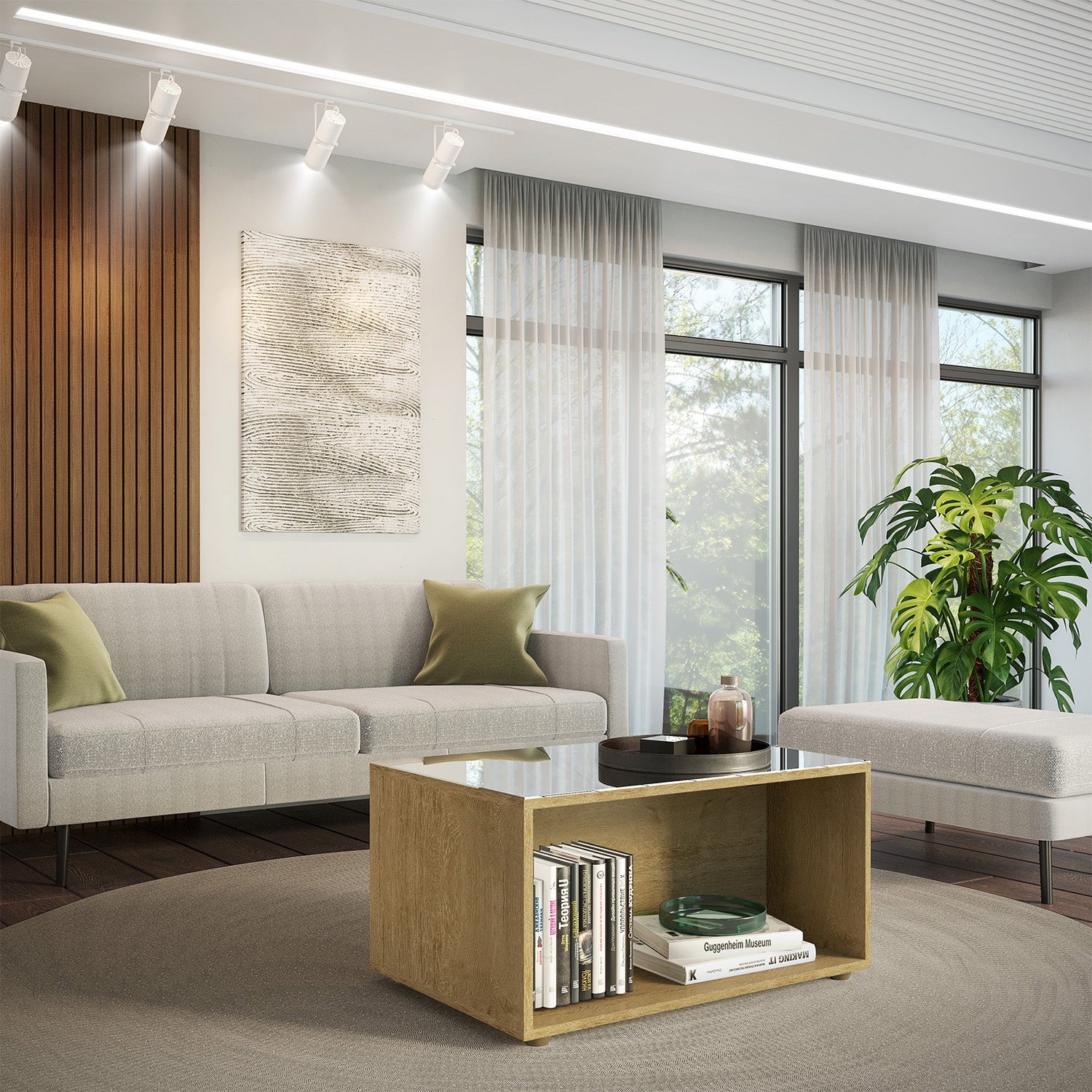 Mesa De Centro Auri Natural Gloss