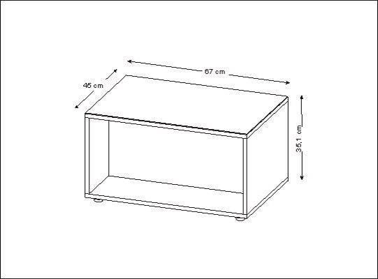 Mesa De Centro Auri Negro Gloss