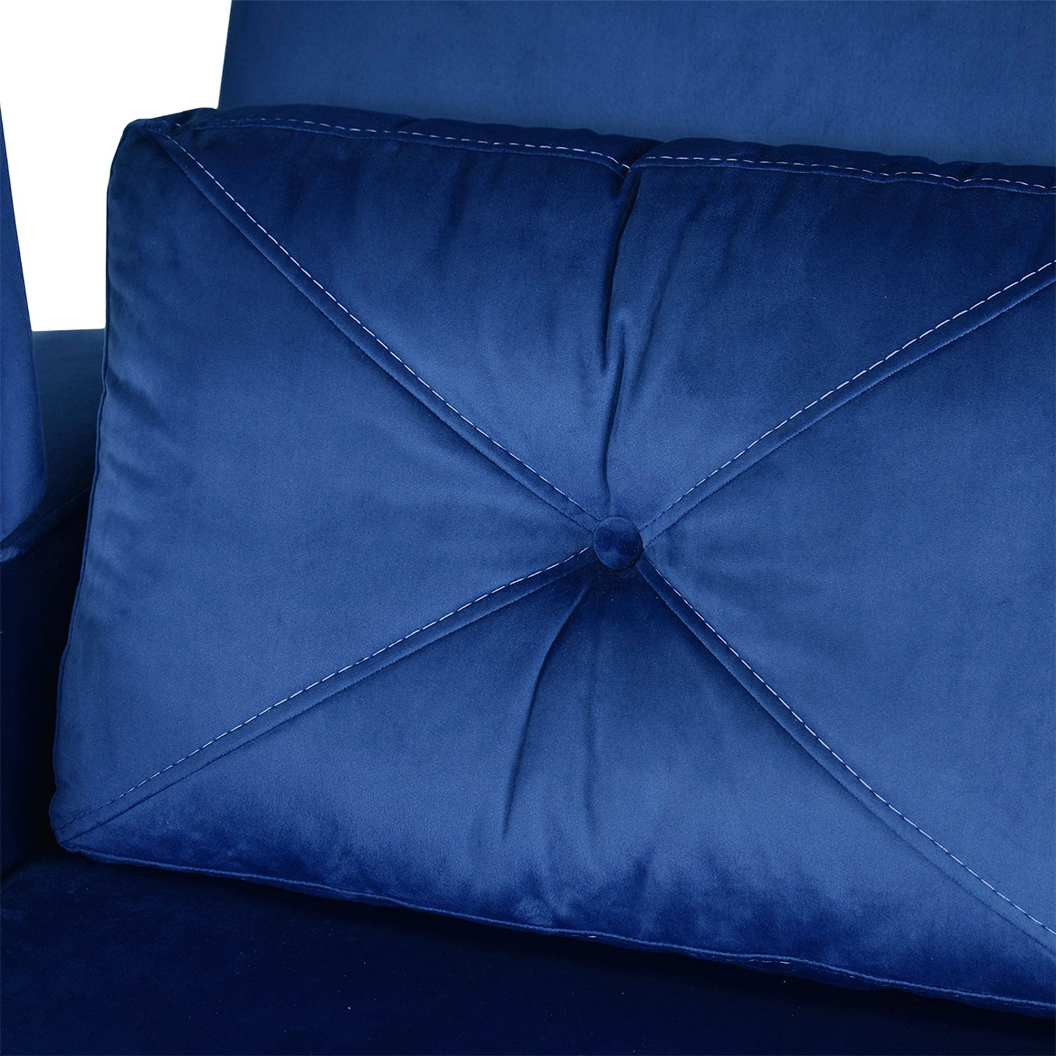 Sofá Cama Boston Velvet Rich Azul
