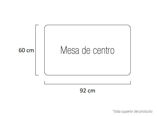 Mesa Centro Boston Plata Premium
