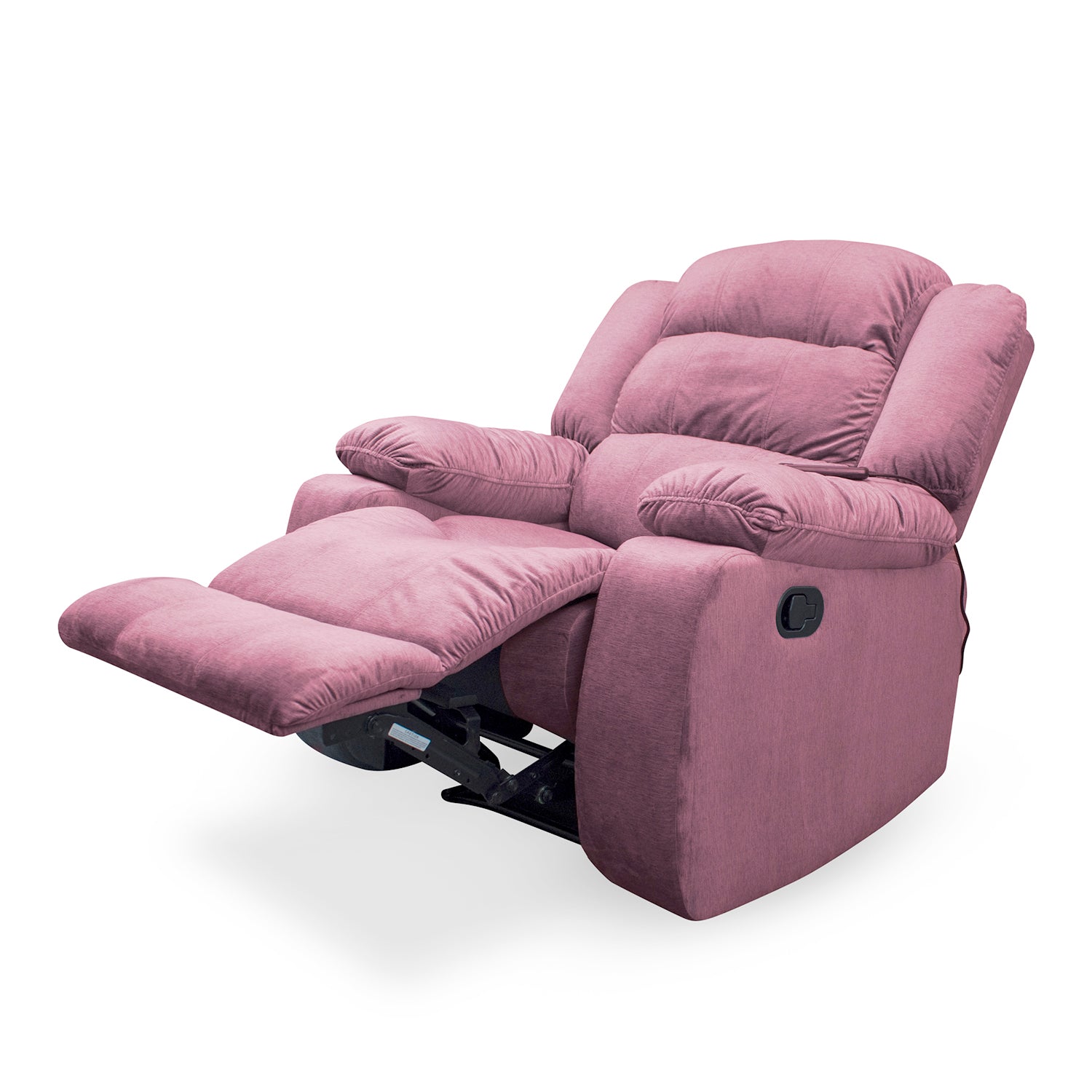 Sillón Reclinable Masajeador Nico Velvet Suprema Rosa
