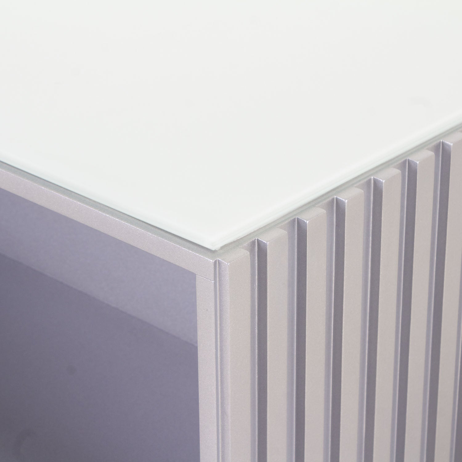 Mesa Centro Boston Plata Premium