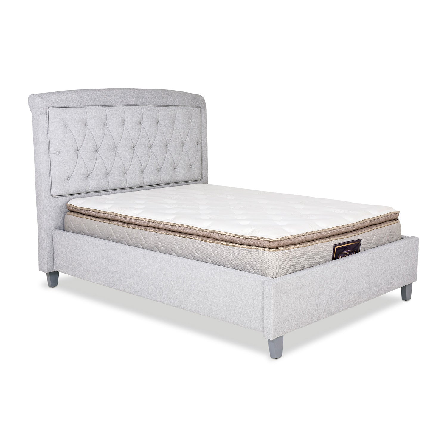 Cama Doble Murano Eurolino Plata