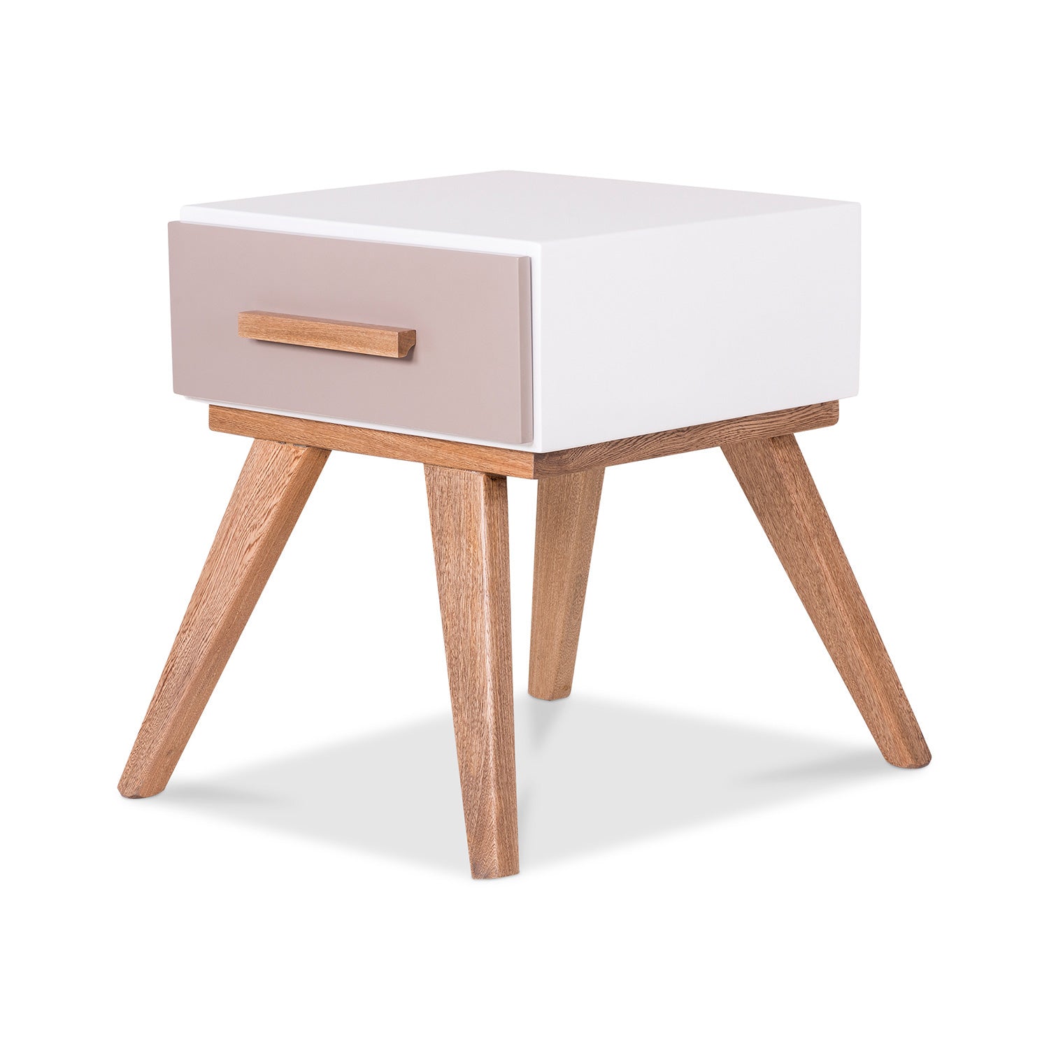 Mesa Auxiliar Bennet Blanco, Natural, Taupe