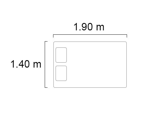 Colchon Doble Aqua Zabra (Garantia 5 años)