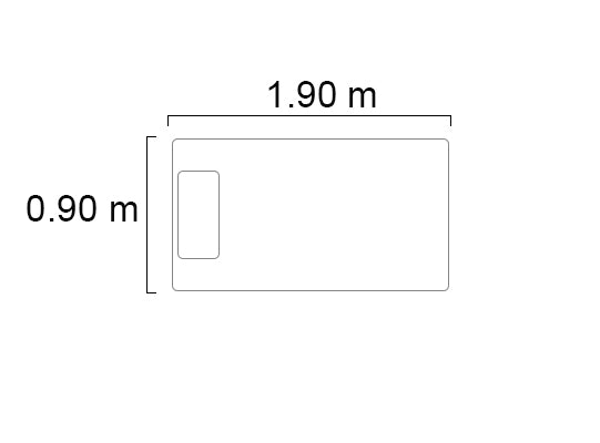 Colchoneta Sencilla 0.90 Espumados del Litoral (Garantia 30 dias)