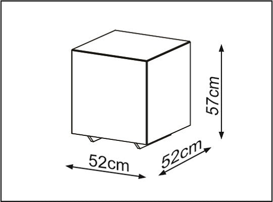 Mesa Auxiliar Axxis Natural Oscuro