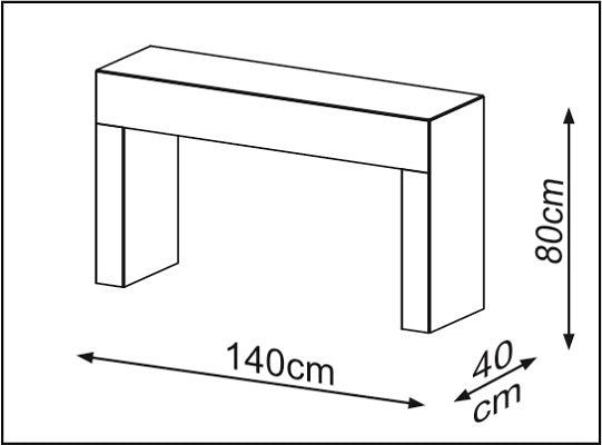 Consola Axxis Natural Oscuro Premium