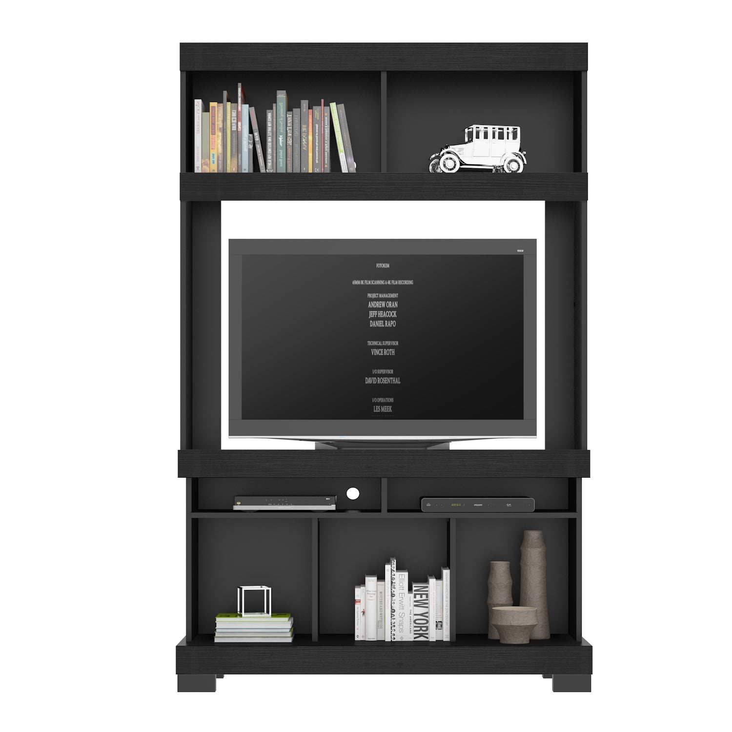 Centro de Entretenimiento Green Negro 110X186X37