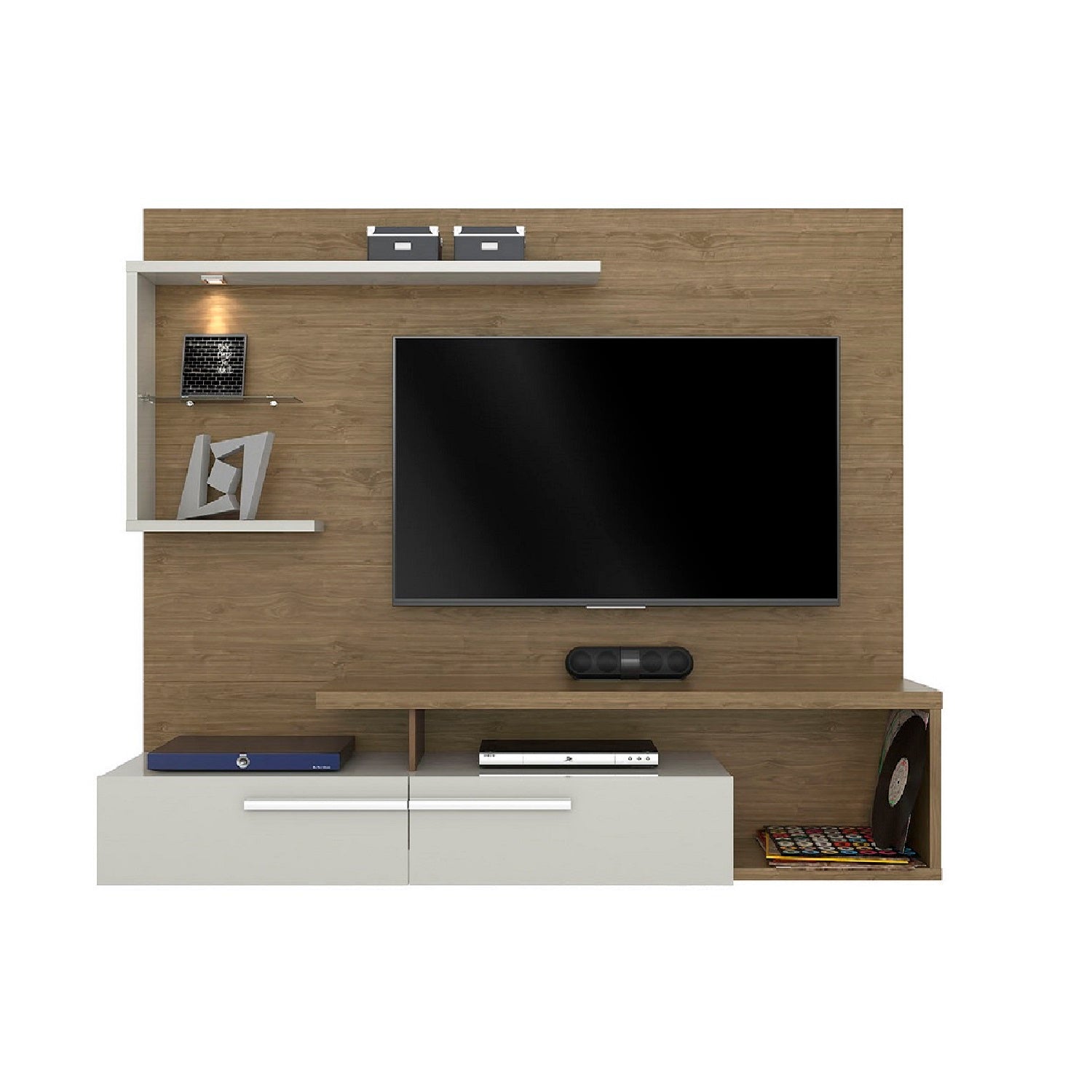 Panel de TV Denzel Natural, Beige 182X146X34
