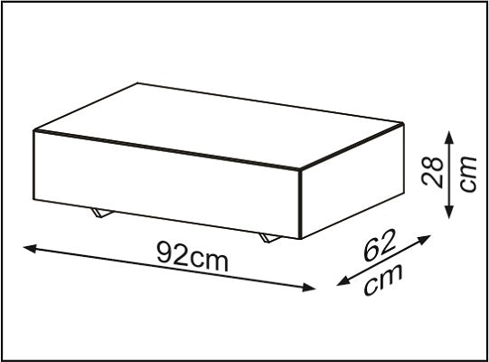 Mesa de Centro Kansas Negro Premium